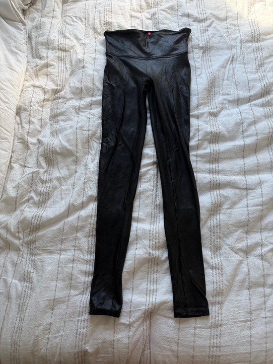 SPANX Pants - Spanx Black Faux Leather High-Waist Leggings